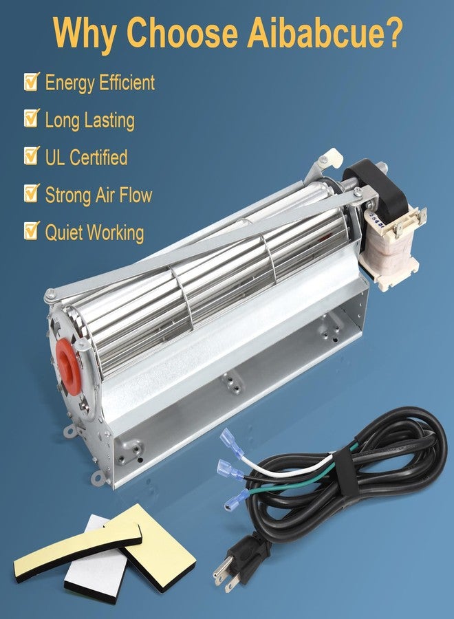 Aibabcue FK12 Fireplace Blower Fan Kit for Majestic, Vermont Castings, Temco, Monessen Fireplaces R7-RB12, HB-RB12 Blowers Fan Replacement - Image 4